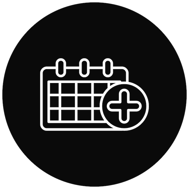 Añadir imagen vectorial de icono de evento Se puede usar para hora y fecha