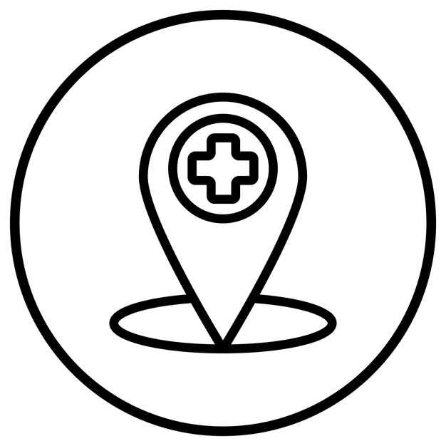 Añadir ubicación Ilustración de diseño de íconos vectoriales