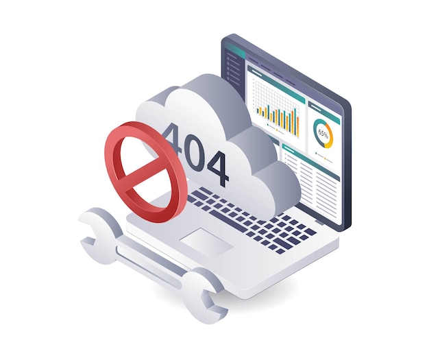 Análisis de la advertencia Código de error 404 en el sistema de datos del servidor en la nube