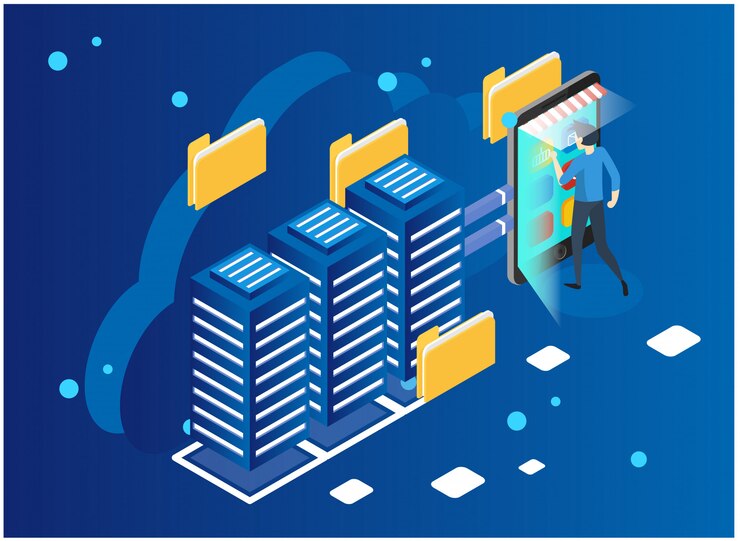 Vector análisis de datos y concepto estadístico. ilustración vectorial analítica de negocios, visualización de datos. tecnología, internet y concepto de red. datos e inversiones