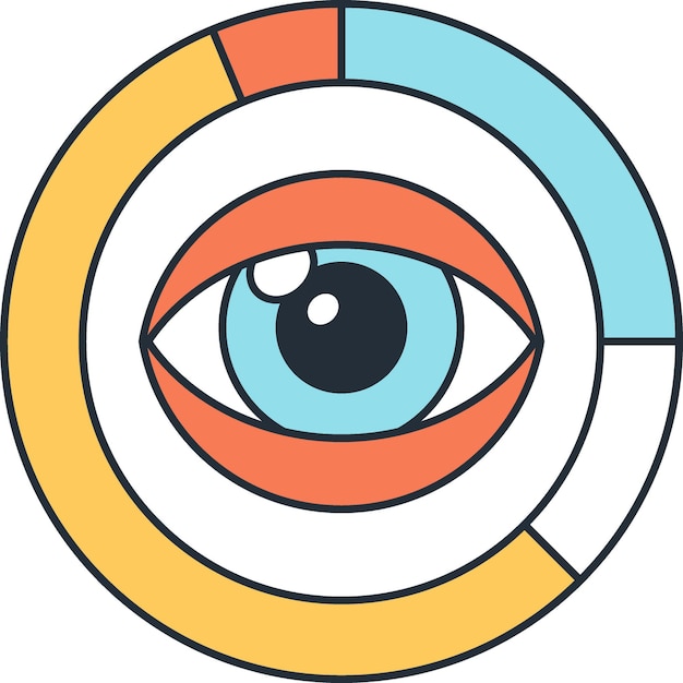 análisis de datos concepto de icono web de línea plana