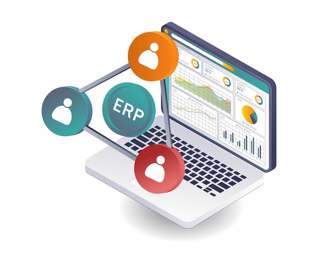 Análisis de datos empresariales en las redes del sistema ERP