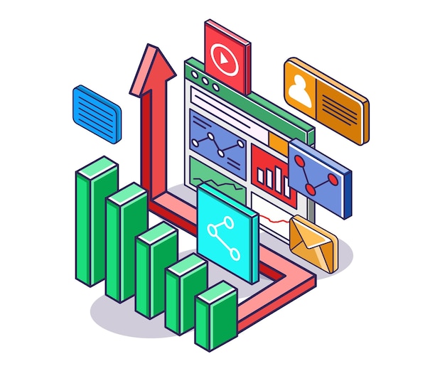 Análisis de datos de flecha con monitor de negocios