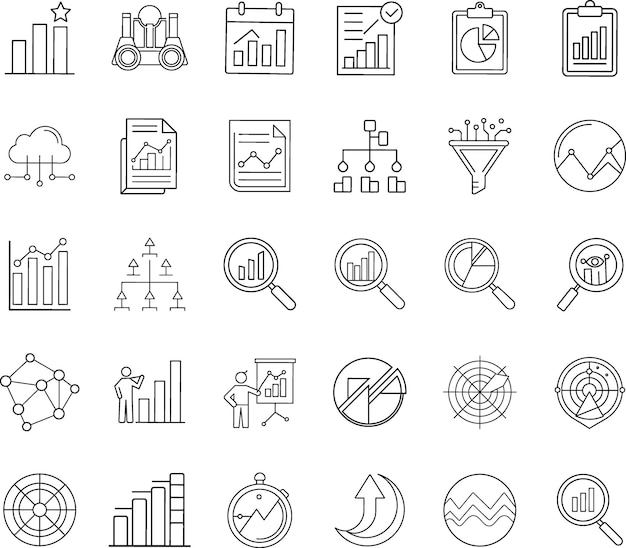 Análisis de datos gráficos gráficos informes métricas estrategia de crecimiento del negocio