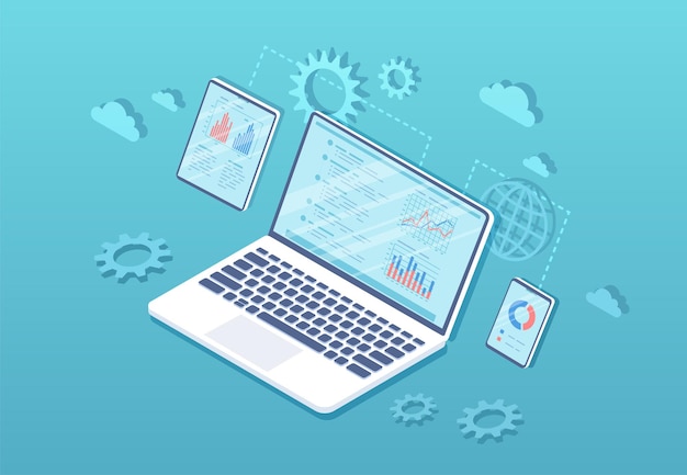 Análisis de datos Informe de investigación de auditoría de estadísticas analíticas Servicio web y móvil Representante financiero