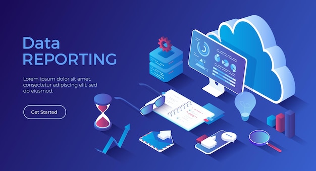Análisis de datos, informes, análisis, auditoría, seguimiento de datos y comercialización Gráficos y gráficos sobre t