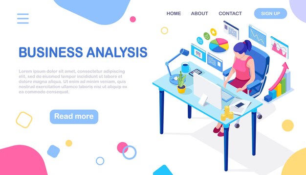 Análisis de los datos. Informes financieros digitales, seo, marketing. Gestión empresarial, desarrollo