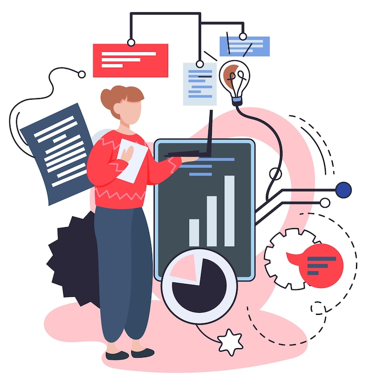 Vector análisis de datos de inteligencia empresarial obtención de información analítica para la toma de decisiones comerciales estratégicas resolución de problemas para obtener resultados herramientas de gestión desarrollo de estrategias empresariales