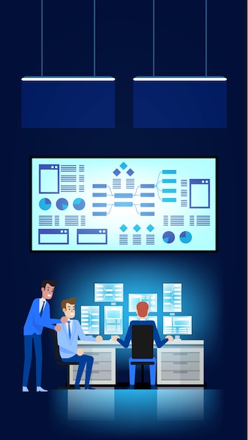 Vector análisis de datos de marketing