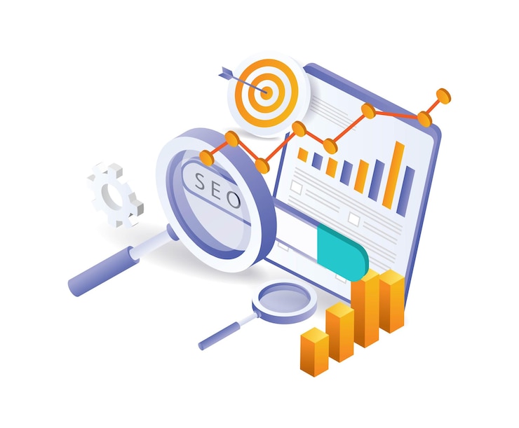 Vector análisis diagnóstico optimización seo empresarial