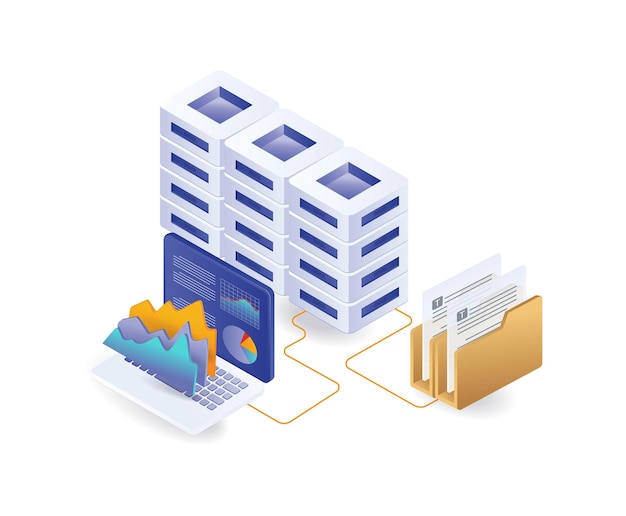 Análisis de diagnóstico de servidores de datos empresariales de hosting.