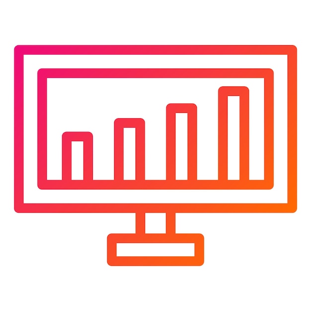 Análisis Ilustración del diseño del icono vectorial
