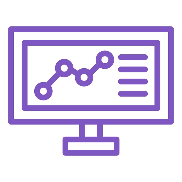 Análisis Ilustración del diseño del icono vectorial
