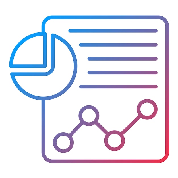 Análisis de la imagen vectorial del icono Se puede utilizar para el marketing digital