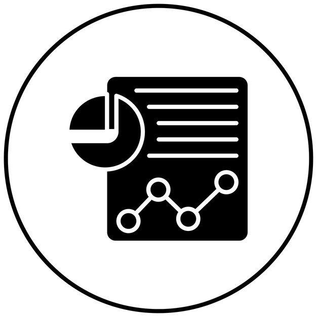 Análisis de la imagen vectorial del icono Se puede utilizar para el marketing digital
