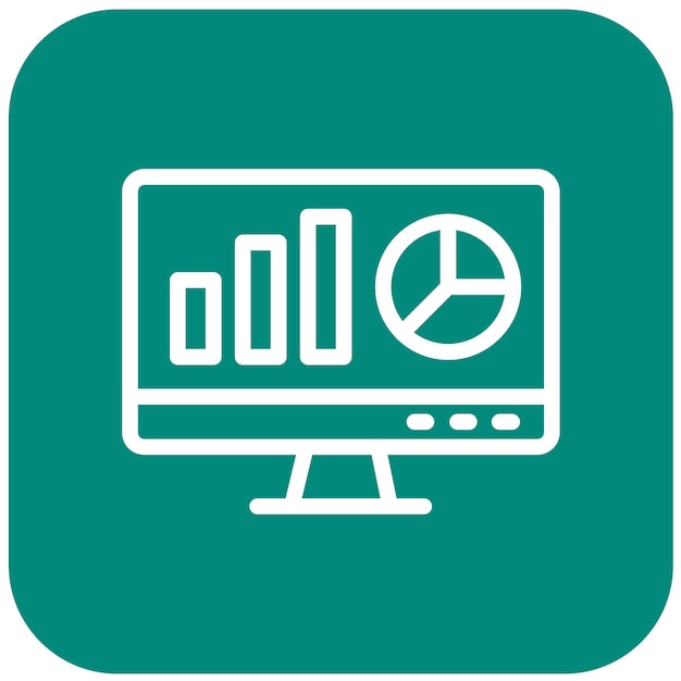 Análisis web Ilustración del diseño de íconos vectoriales