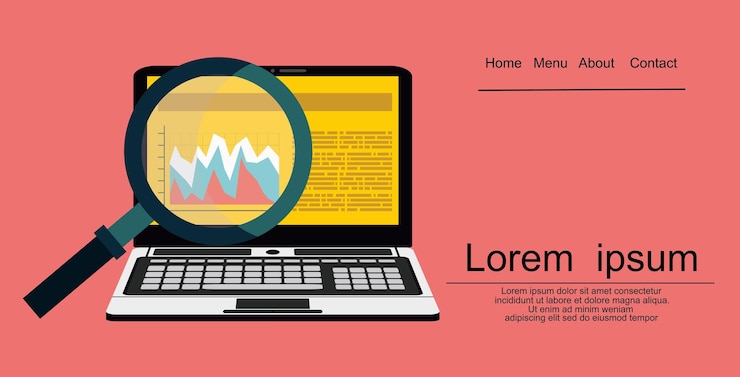 Vector analítica web seo optimización de motores de búsqueda