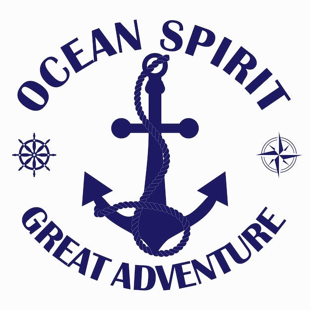 Ancla gran aventura camiseta diseño gráfico