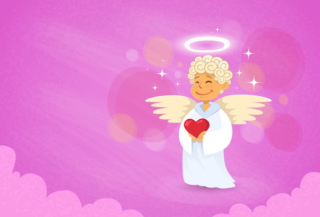 Vector Ángel de san valentín