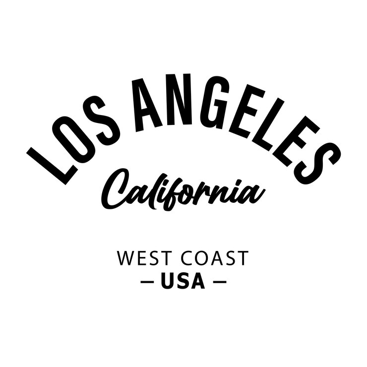 Vector los ángeles, california estilo de ilustración vectorial estilo vintage tema de surf diseño de insignia para camiseta