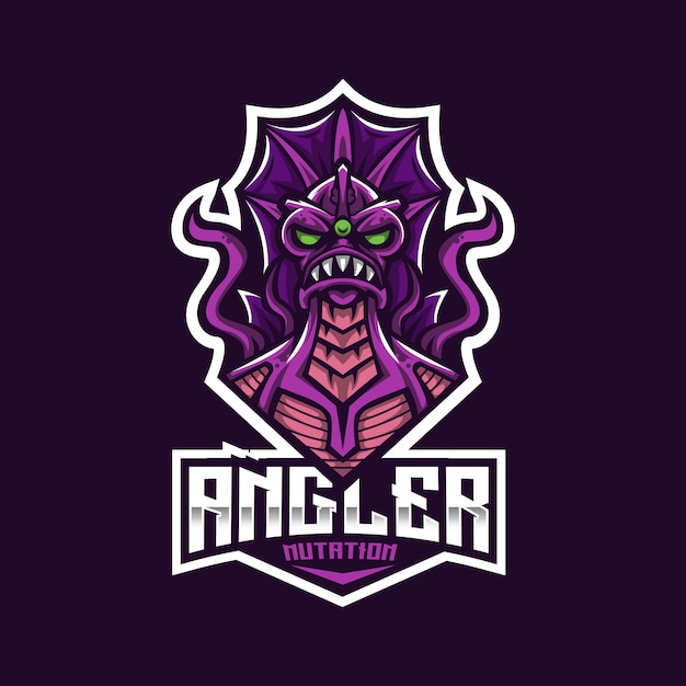 Angler Mutation Esport Logo Template