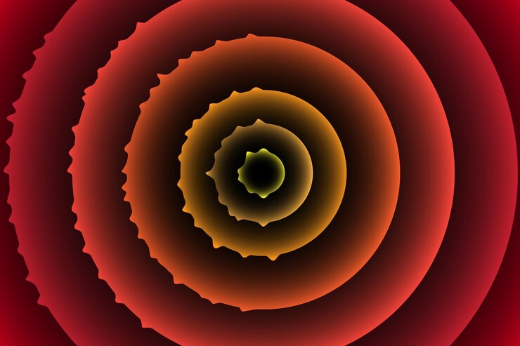 Anillo de anillo de onda de brillo de fondo patrón de stock ilustración papel tapiz vectorial moderno círculo digital