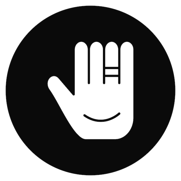 Anillo en la mano imagen vectorial del icono Se puede usar para bodas