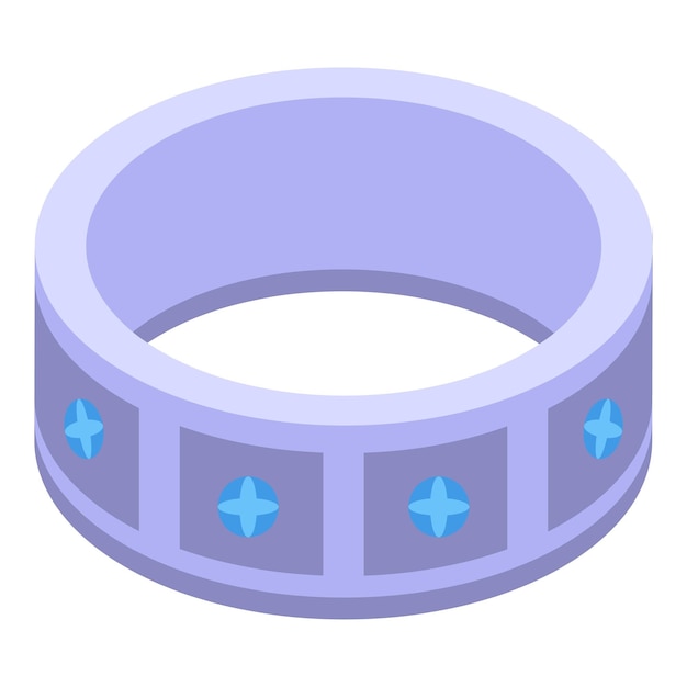 Anillo de plata con gemas azules está brillando sobre un fondo blanco