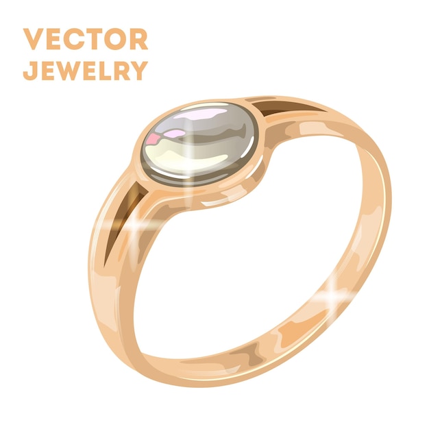 Anillo solitario de diamantes redondos dorados en estilo tradicional vintage