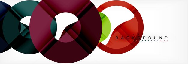 Anillos coloridos en fondo gris diseño moderno de patrones geométricos modelo de presentación de negocios o tecnología vectorial folleto o patrón de folleto o banner web geométrico