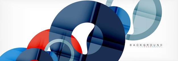 Anillos coloridos en fondo gris diseño moderno de patrones geométricos modelo de presentación de negocios o tecnología vectorial folleto o patrón de folleto o banner web geométrico
