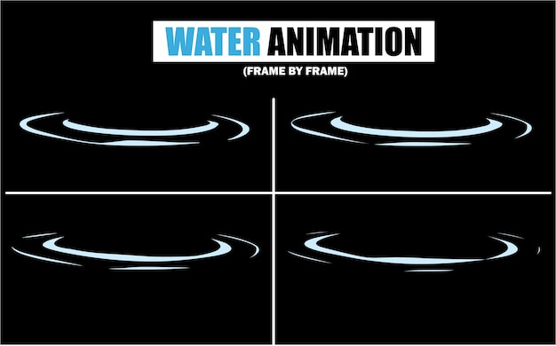 Animación de agua cuadro por cuadro