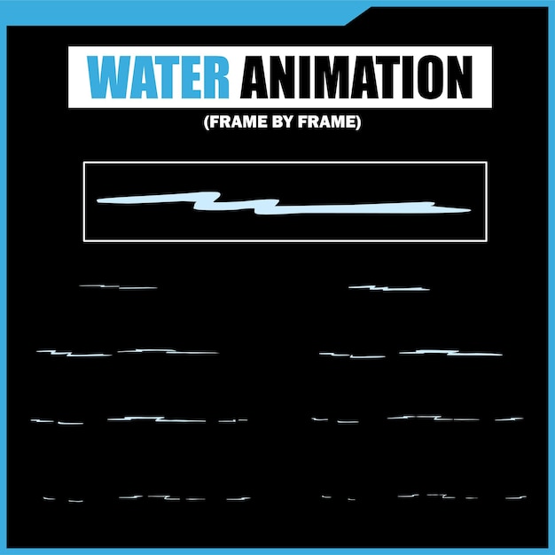 Animación de agua cuadro por cuadro