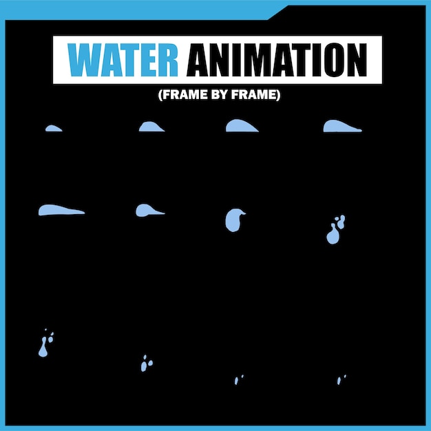 Animación de agua cuadro por cuadro