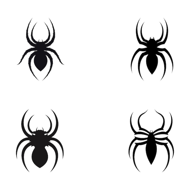 Animal Arachnida spider o tarantula logo silueta diseño vector plantilla