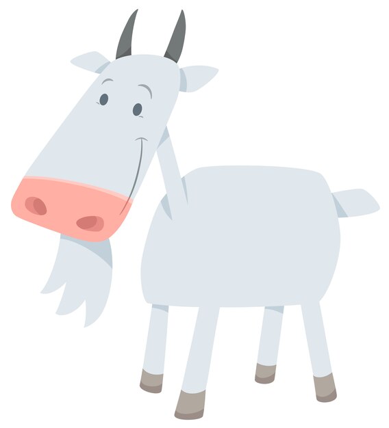 animal de granja de cabra de dibujos animados