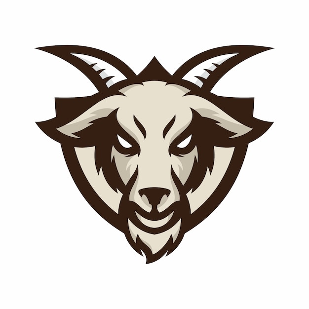 Animal Head - cabra - vector logo / icono ilustración mascota