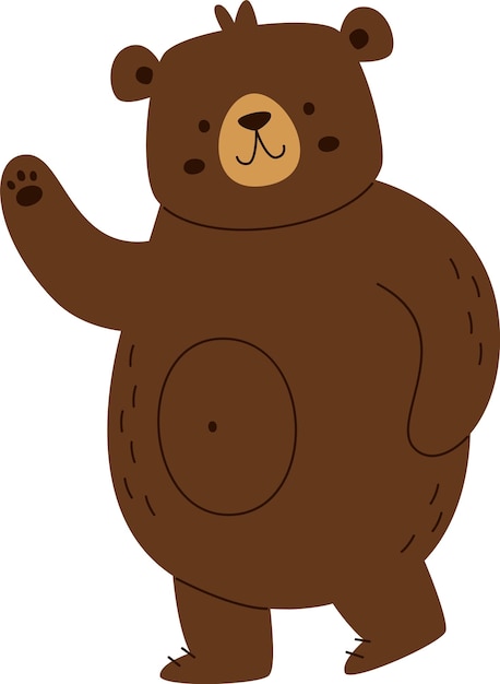 Animal oso que agita