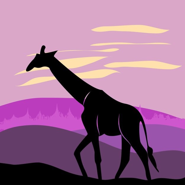 Animal silueta diseño imagen vectorial e ilustración