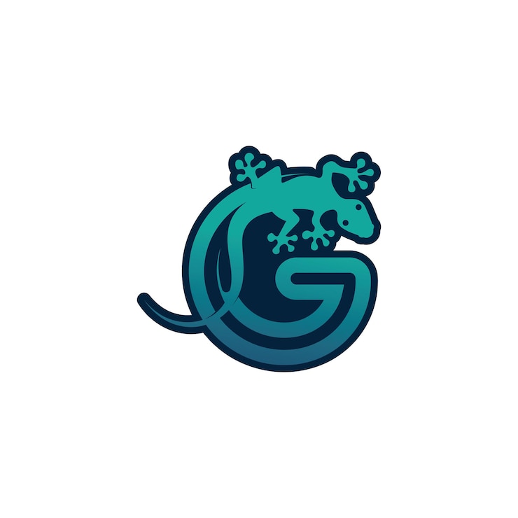 Vector animal vector lagarto salamandra gecko cocodrilo y reptiles logo de diseño