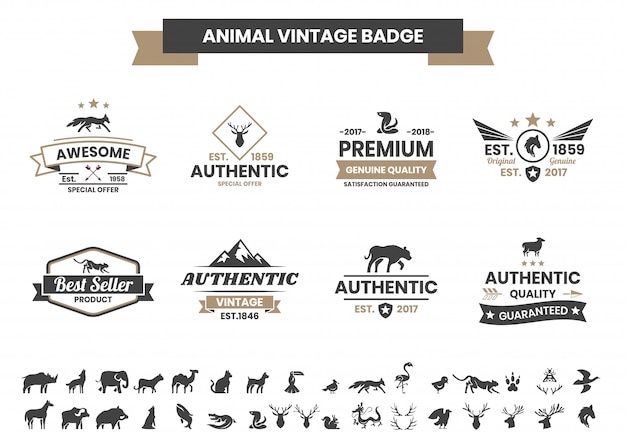 Animal vintage para banner