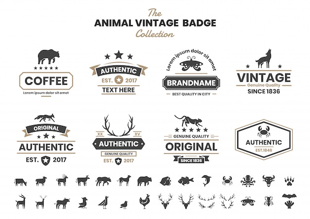 Animal vintage para banner