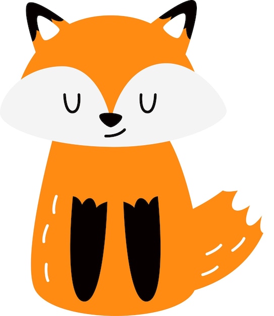 Animal zorro de dibujos animados