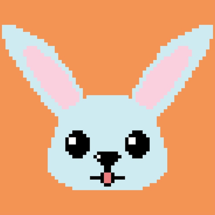 Vector animales antropomórficos con vector de píxeles