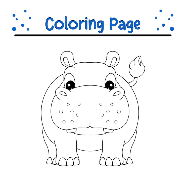 Vector animales canguro libro de colorear para niños