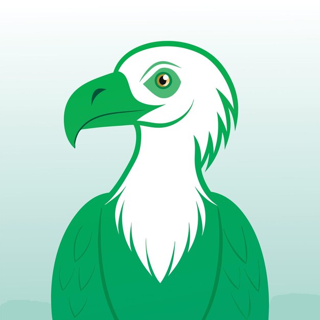 Animales concepto buitre en plano PNG Ilustración vectorial diseño abstracto geométrico
