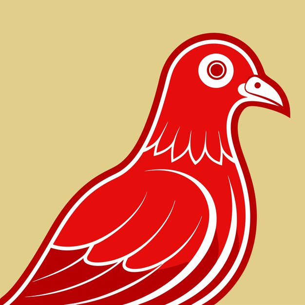 Animales Concepto Paloma en PNG plano Ilustración vectorial Diseño abstracto geométrico