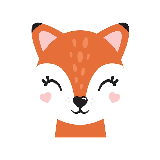 Animales de dibujos animados para tarjetas de bebé Invitación a la ducha de bebé Ilustración vectorial