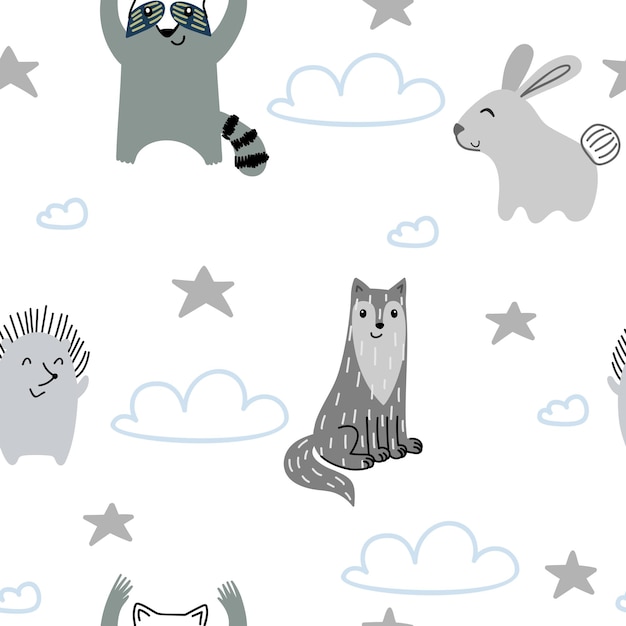 Animales forestales vectores