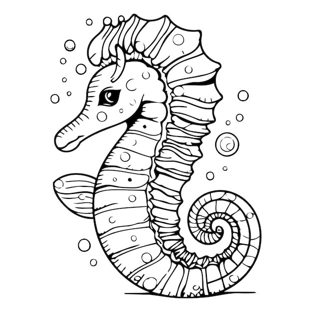 Animales marinos ilustrados por vectores de dibujos animados